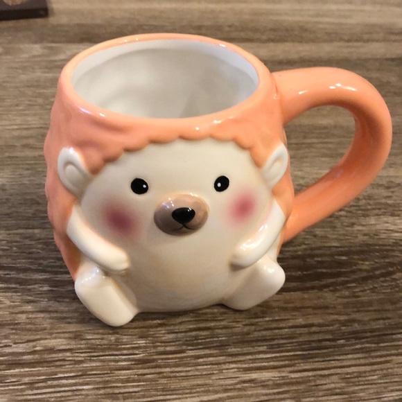 Other - Peachy pink hedgehog mug